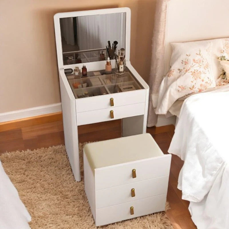 Foldable Vanity with Mirror