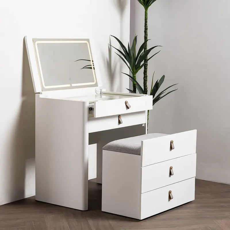 Foldable Vanity with Mirror