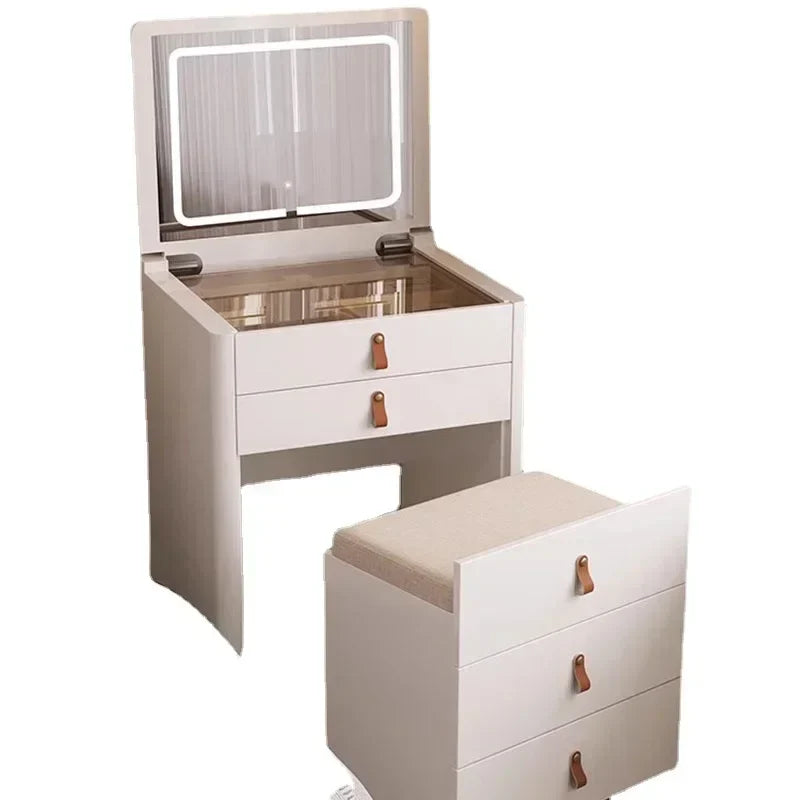 Foldable Vanity with Mirror
