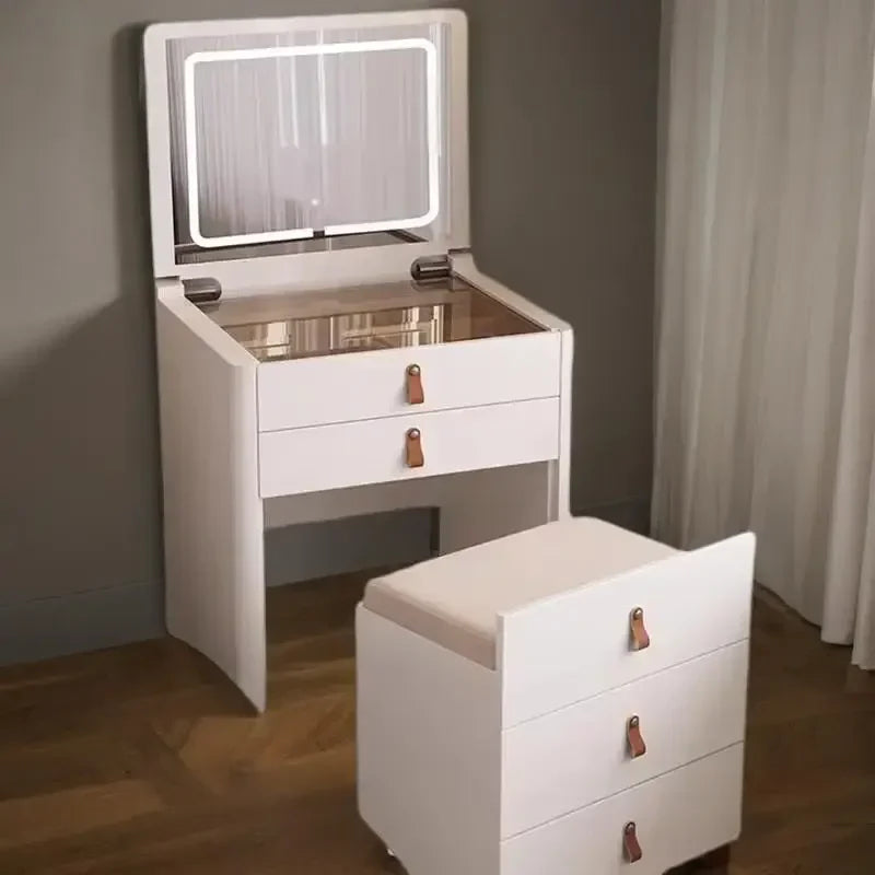 Foldable Vanity with Mirror